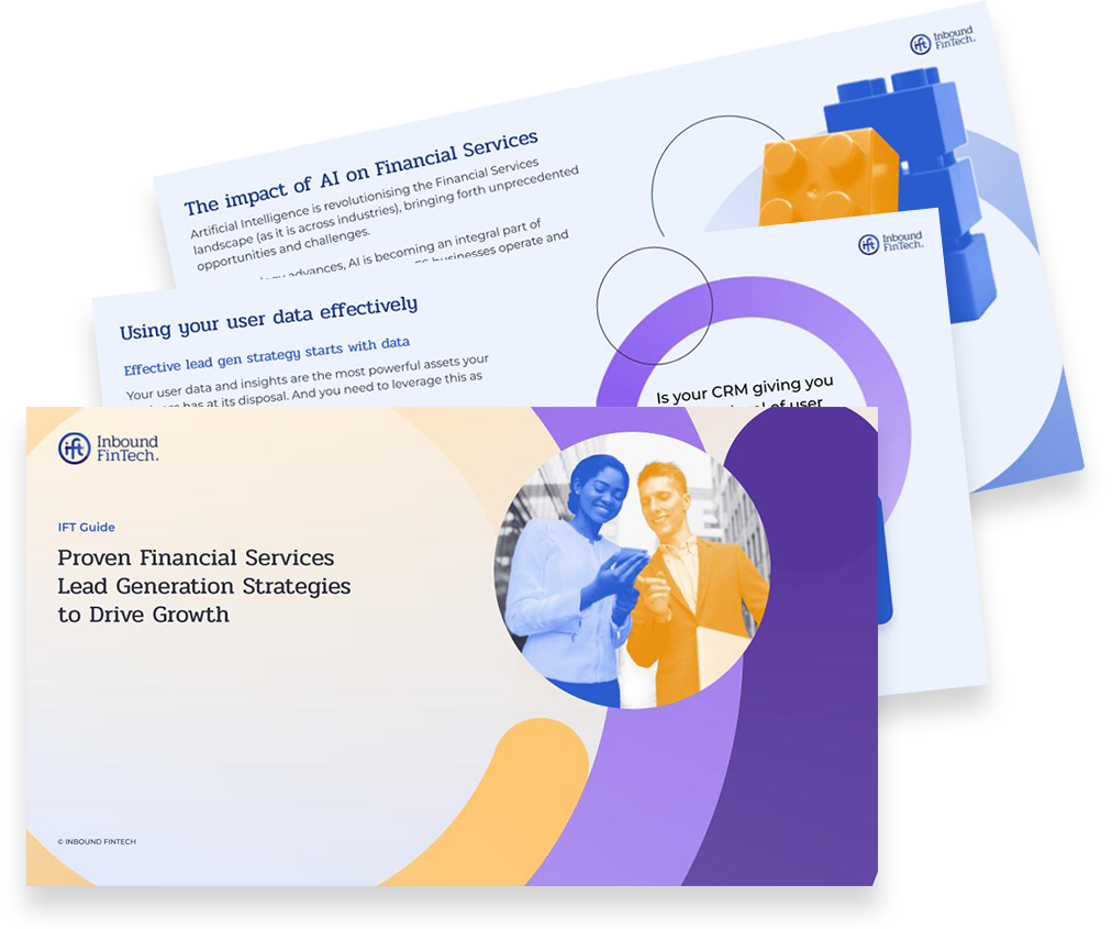 Lead Generation Strategies Guide for Financial Services - Guide Mock Up | IFT